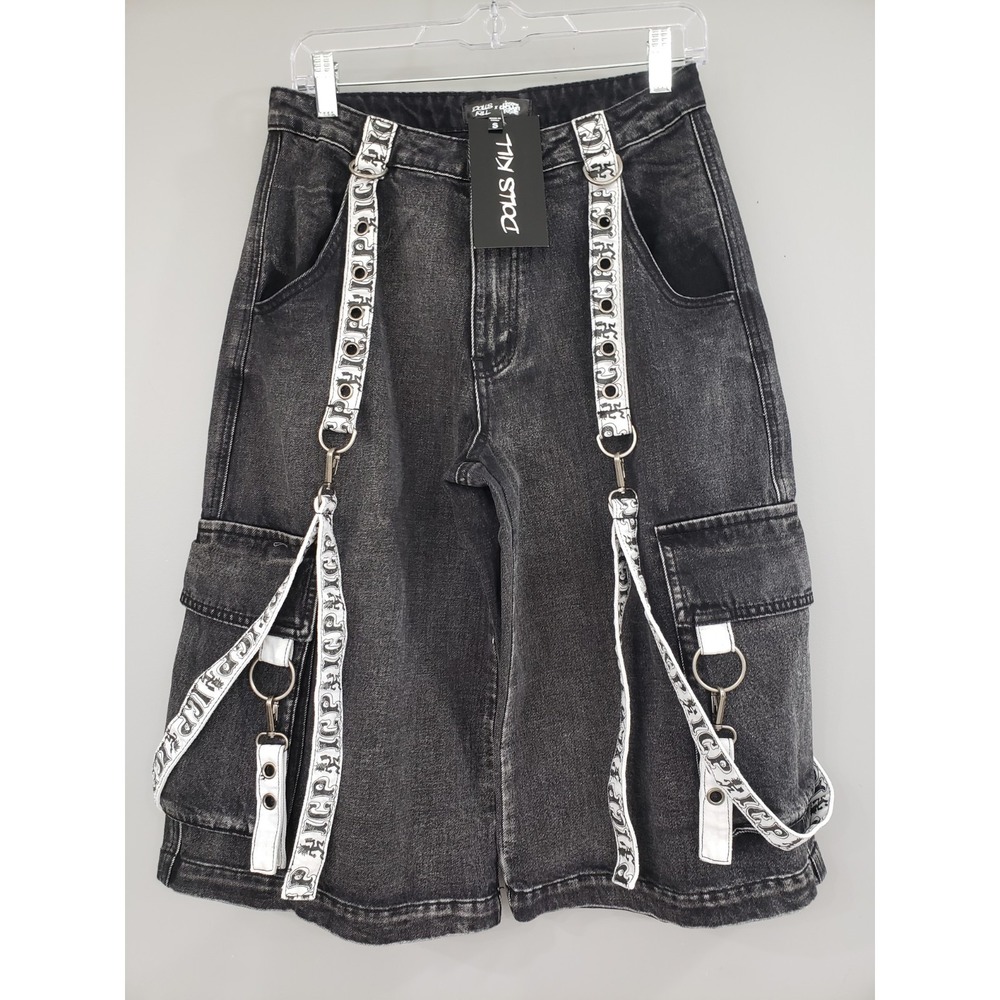 NEW SMALL 28 INSANE CLOWN POSSE JUGGALO ICP shorts denim jean RIDDLE BOX CARGO